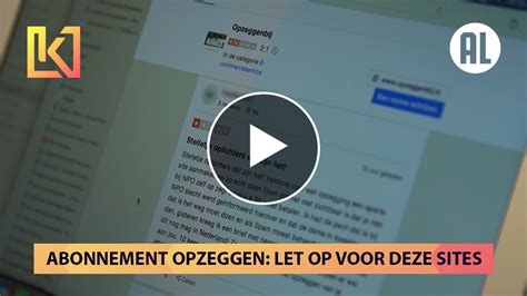 Informatie over het opzeggen van een abonnement
