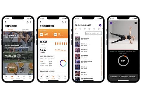 Functionaliteiten van de Basic-Fit app