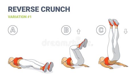 Illustratie van de standaard reverse crunch