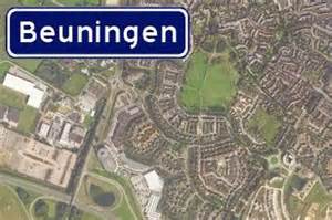 Kaart van Beuningen met sportlocaties
