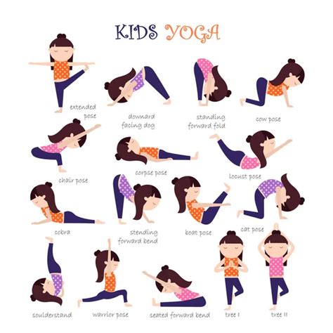 Kinderen in yoga poses
