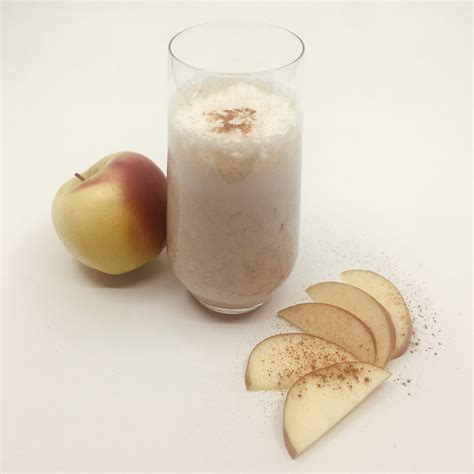 Ingrediënten voor een appel eiwitshake