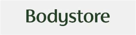 Bodystore logo en website screenshot