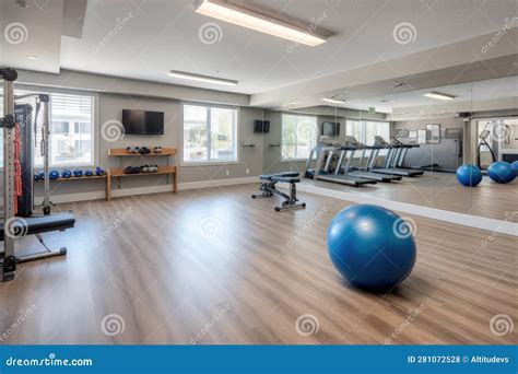 Interieur van een fitnesswinkel met diverse apparatuur