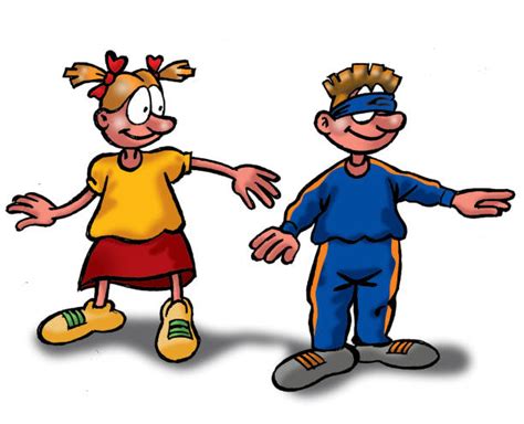 Kinderen die blindemannetje spelen