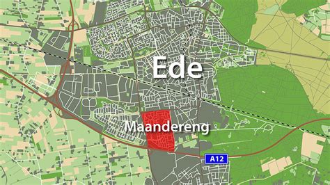 Kaart van Ede met de locatie van Angel's Gym gemarkeerd