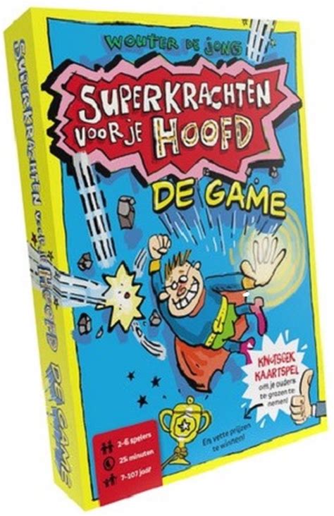 Illustratie van de hoofdpersonages met hun superkrachten