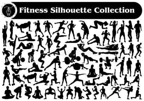Illustratie van verschillende soorten fitnessactiviteiten in een gedeelde ruimte
