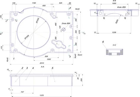 Technische tekening van Kettler krachtstation