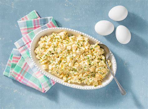 Ingrediënten voor eiersalade