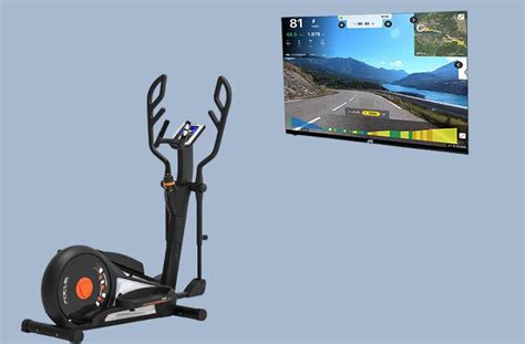 Crosstrainer verbonden met tablet via Bluetooth