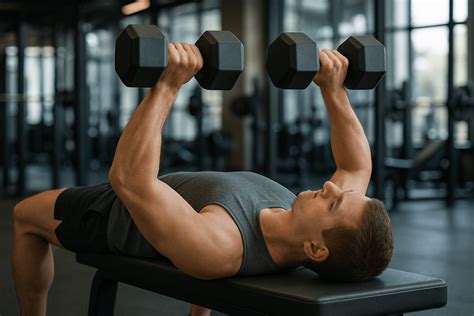 Uitvoering van de Dumbbell Bench Press