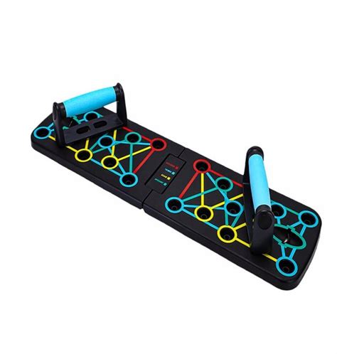 Push-up board met verschillende handgrepen
