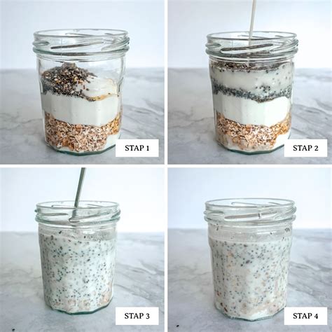 Ingrediënten voor overnight oats