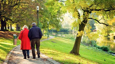 Mensen die wandelen in een park