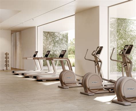 Technogym apparatuur in Sand Stone afwerking
