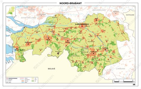 Kaart van Noord-Brabant met locaties van CrossFit boxen