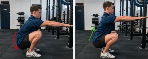 Squat met en zonder butt wink