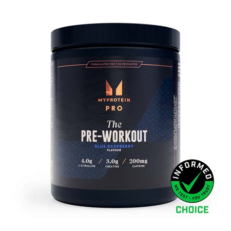 Timing van inname pre workout