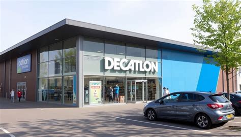 Afbeelding van een Decathlon winkel met fitnessapparatuur