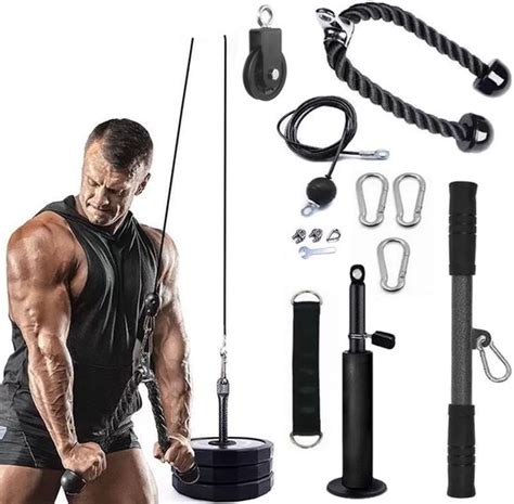 Verschillende opzetstukken voor kabel triceps extensions