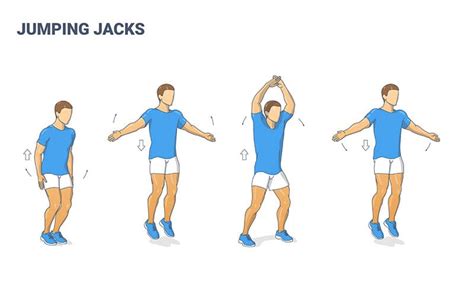 Voorbeeld van een HIIT-oefening: Jumping Jacks