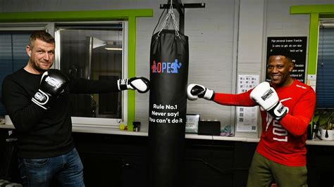 Franklin Lopes in een bokstraining