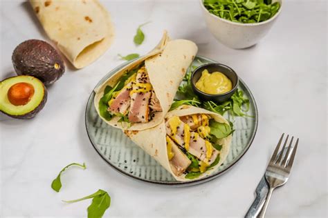 Gegrilde tonijn wrap