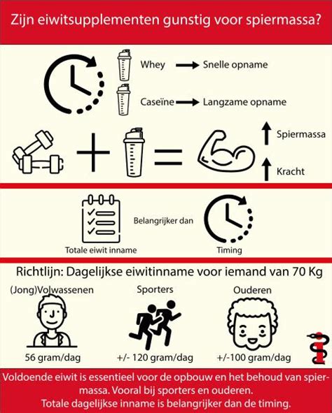 Infographic over de timing van eiwitinname rondom training