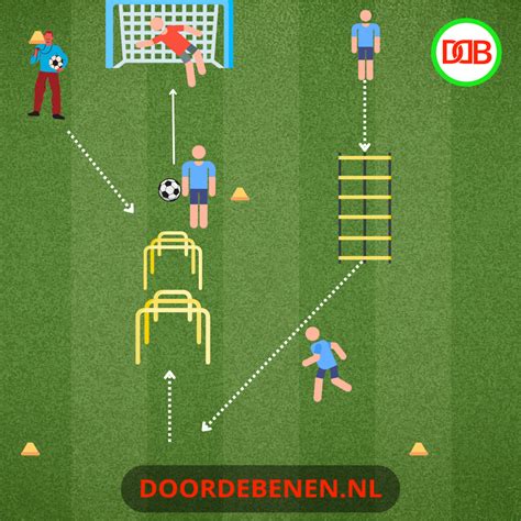 Infographic met verschillende speedladder oefeningen