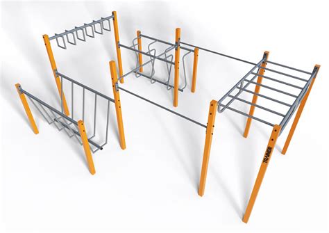 Calisthenics park met optrekrekken