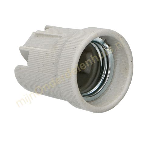 Keramische E27 fitting met montagebeugel