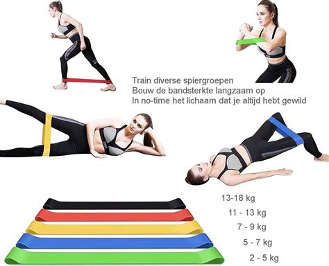 Fitness les met weerstandsbanden en gewichten