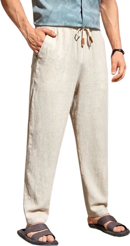 Heren linnen broek in verschillende kleuren