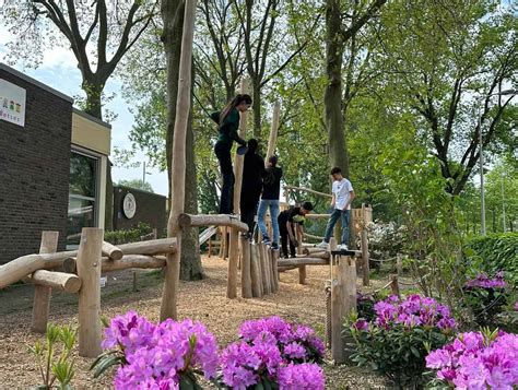 Fitness complex in een groene omgeving