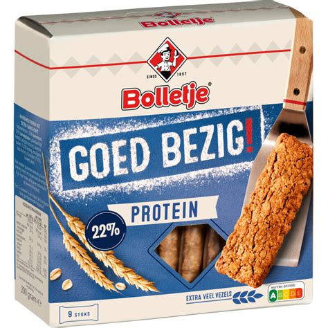 Ingrediëntenlijst van Bolletje Goed Bezig Proteïne reep
