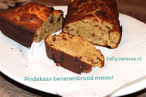 Bananenbrood met whey en pindakaas