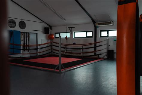 Gym Industries interieur met boksring