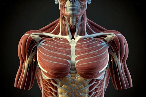 Anatomie van de borstspieren en schouders