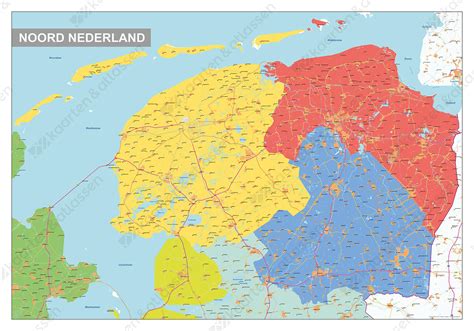 Kaart van Noord-Nederland met Quantum Fit locaties