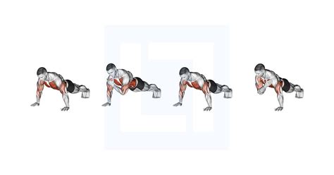 Shoulder Tap Plank oefening