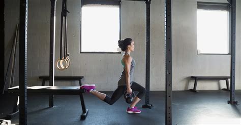 Uitvoering van een Bulgarian Split Squat