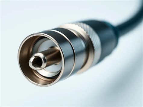 Illustratie van een F-connector en coaxkabel