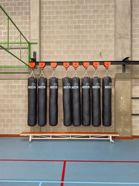 Schema van verschillende bokszak ophangsystemen