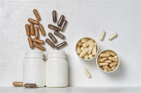 Verschillende soorten voedingssupplementen