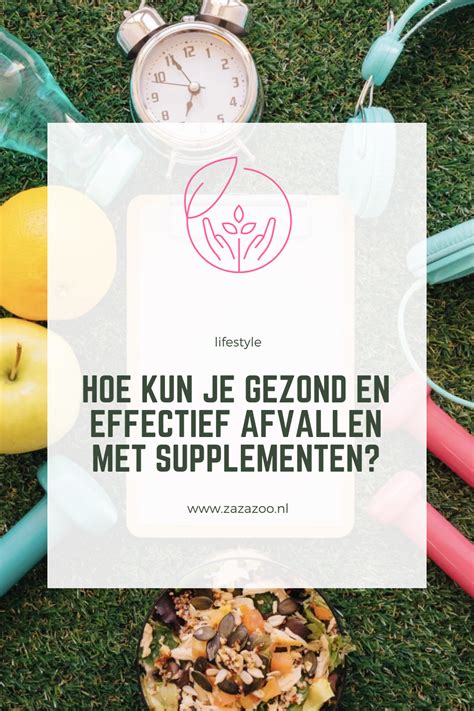 Schema met hoe supplementen in te nemen