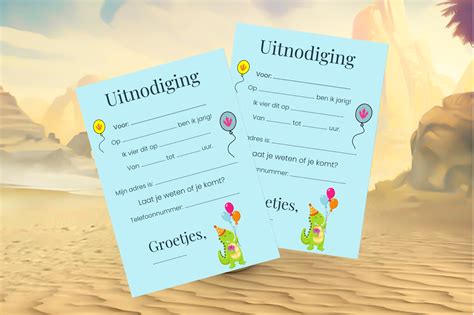 bootcamp kinderfeestje uitnodiging
