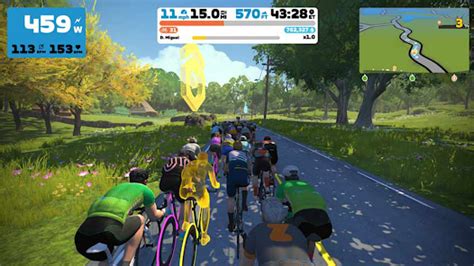 Kaart van de virtuele werelden in Zwift