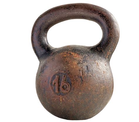 Historische afbeelding van een girya (kettlebell)