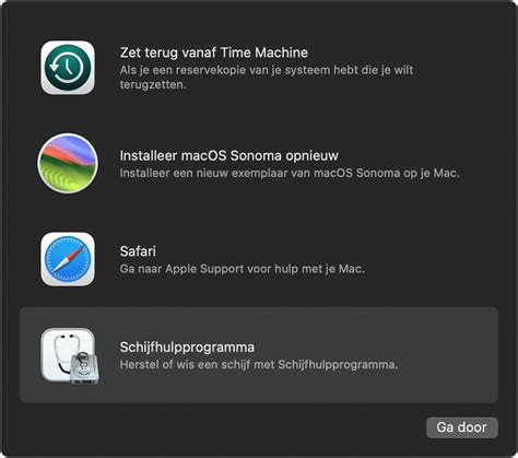 Schermopname van het Schijfhulpprogramma in macOS